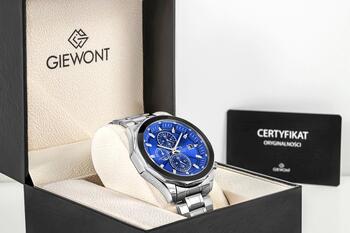 Giewont Chronograph Sapphire Vīriešu pulkstenis / sudraba-zils (GW7290-B3)