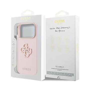 Guess PU Resin Logo Case Чехол для Apple iPhone 17 Pro Max (GUHCP17X5PS4RGGP)