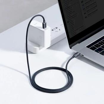 Baseus Crystal Shine Series Data Cable Datu kabelis USB-C uz USB-C 100W 1.2m / melns (CAJY000601)