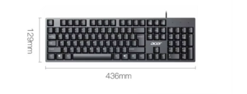 Acer K-212B Vadu Klaviatūra USB / ENG (K-212B)