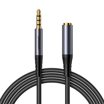 Joyroom SY-A09 Audio Cable Stereo Uzlādes kabelis priekš 3.5 mm Mini Jack 1.2m / melns (JR-SY-A09-BLK)