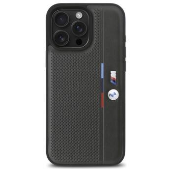BMW M Perforated Tricolor Detail Line Aizsargapvalks priekš Apple iPhone 16 Pro (BMHCP16L23PUPVA)
