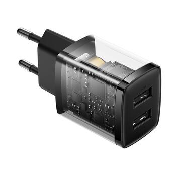 Baseus Компактное Настенное Зарядное Устройство 2x USB / 10.5 Вт (BRA011958)