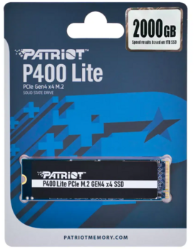 Patriot P400LP2KGM28H SSD диск 2TB / M.2 / PCIe Gen4x4 / 3500 MB/s (P400LP2KGM28H)