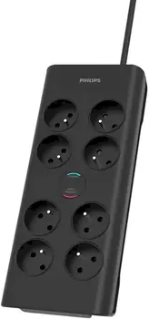 Philips SPN7080BA/60 Сетевой фильтр 8 розеток AC 2m (SPN7080BA/60)