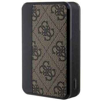 Guess Powerbank 18W GUPB10DP4GEGW 10000mAh 4G Leather Metal Logo Зарядная батарея / коричневый (GUPB10DP4GEGW)