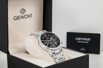 Giewont Vīriešu pulkstenis Chronograph Sapphire GW8510-B1 / sudraba/melns (GW8510-B1)