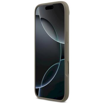 Guess Silicone Big 4G Script Case Защитный чехол для iPhone 17 Air / коричневый (GUHCP17MSC4GSMW)