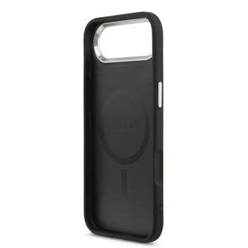 Guess PU Leather Triangle Logo MagSafe Case Чехол для Apple iPhone 17 Air (GUHMP17MPSDTSCMK)