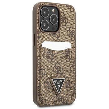Guess GUHCP13LP4TPW Hardcase 4G Triangle Logo Cardslot Защитный чехол для iPhone 13 Pro / 13 6,1