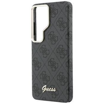 Guess 4G Script MagSafe Case Защитный чехол для Samsung Galaxy S26 Ultra / чёрный (GUHMS26L5P4FWMSK)