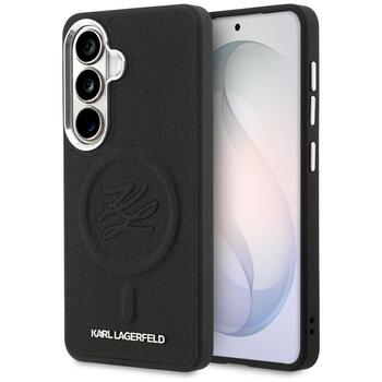 Karl Lagerfeld Embossed Ring Initials MagSafe Aizsargapvalks priekš Samsung Galaxy S26 / melns (KLHMS26SPGFKLRDK)