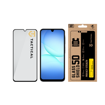 Tactical Glass Shield Privacy Stealth 5D Защитное стекло для Samsung Galaxy A17 4G/5G / чёрный (TA-57983128121)