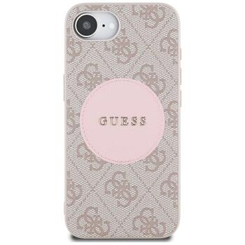 Guess 4G Circle Classic Logo MagSafe Защитный чехол для iPhone 16e / 17e / розовый (GUHMPSE4P4PGRSGP)