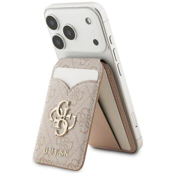 Guess MagSafe Кошелек с Подставкой и Зеркалом 4G Розовый (GUWMSMIP4GP)