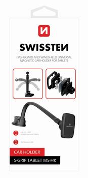 Swissten S-Grip M5-HK Универсальный держатель с магнитом для Планшетов / Телефонов / GPS (SW-CH-PA-M5-HK-BK)