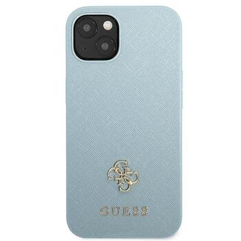 Guess GUHCP13SPS4MB Saffiano 4G Small Metal Logo Защитный чехол для iPhone 13 mini 5,4