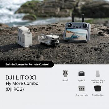 DJI Lito X1 Fly More Drone Combo with DJI RC 2 (CP.MA.00000975)