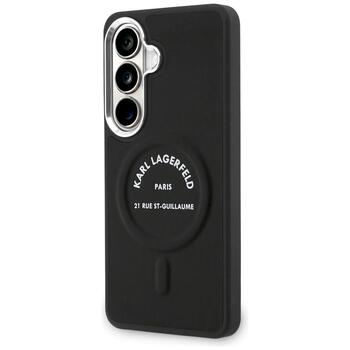 Case Karl Lagerfeld Embossed Ring RSG Logo MagSafe Защитный чехол для Samsung Galaxy S26 Plus / чёрный (KLHMS26MPSKRSGEK)