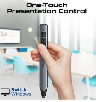 Promate ProPointer-S Универсальный интуитивный беспроводной презентатор со стилусом (PROPOINTER-S)