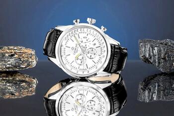 Giewont Chronograph Sapphire Мужские часы GW7650-A1 / серебристый (GW7650-A1)