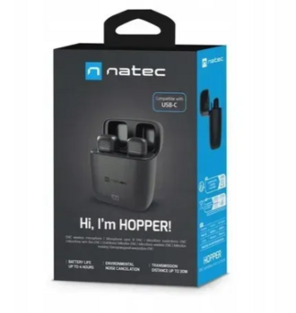 Natec Hopper NMI-2253 Mikrofons ar Bezvadu 3.5 mm uztvērēju (NMI-2253)
