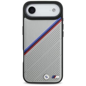 BMW M Tricolor Metal Logo MagSafe Case Защитный Чехол для Apple iPhone 17 Air (BMHMP17M25PCSPEG)