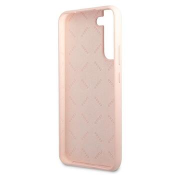 Guess GUHCS22MLSLMGPP Hardcase Silicone Script Metal Logo Защитный чехол для Samsung Galaxy S22+ S906 / розовый (GUHCS22MLSLMGPP)