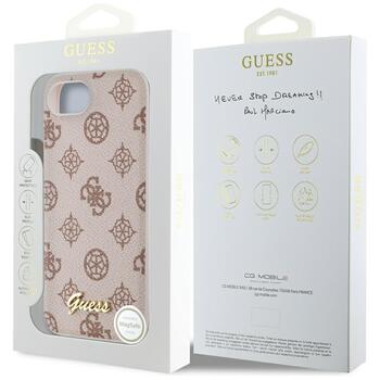 Case Guess Peony Script Logo MagSafe Защитный чехол для iPhone 16e / 17e / коричневый (GUHMPSE4PGPYSW)