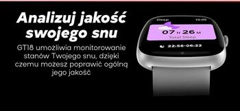 GRAVITY GT18-6 Smartwatch Часы для мужчин с силиконовым ремешком + ремешок navy / чёрный (GT18-6)