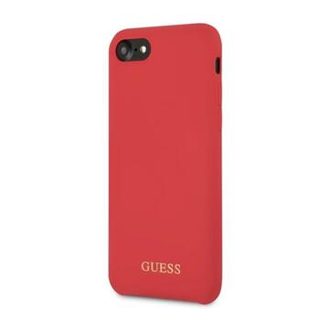 Guess GUHCI8LSGLRE Silicone Hard Case Aizsargapvalks priekš iPhone 7/8/SE 2020/SE 2022 / sarkans (GUHCI8LSGLRE)