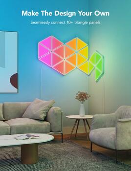 Govee B6067 Tri-Angle RGBIC LED Smart Panel Bluetooth / Wi-Fi / 10pcs (B6067301)