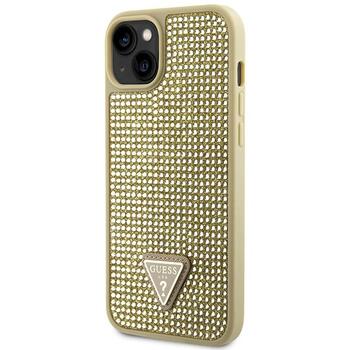 Guess GUHCP14MHDGTPD Hardcase Rhinestone Triangle Aizsargapvalks priekš iPhone 14 Plus/15 Plus 6.7