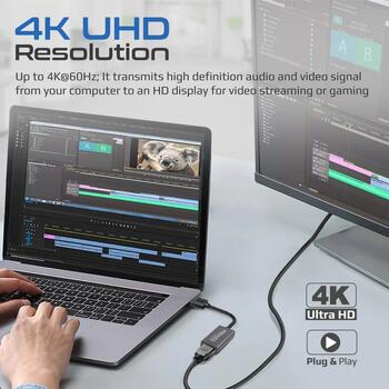 Promate MediaLink-DP Adapter DisplayPort to HDMI 4K@60Hz (MEDIALINKDP)
