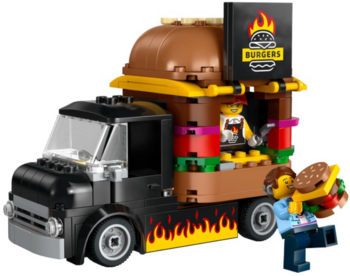 LEGO City 60404 Burger Truck Konstruktors (60404)