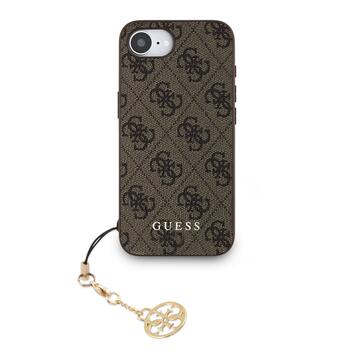 Guess 4G Charm Case Aizsargapvalks priekš iPhone 16e Tone on Tone / brūns (GUHCPSE4GF4GCW)