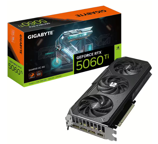 Gigabyte GeForce RTX 5060 Ti Gaming OC Видеокарта 8G GDDR7 (GV-N506TGAMING OC-8GD)