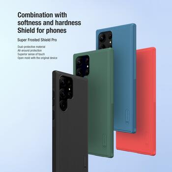 Nillkin Super Frosted PRO Back Cover Защитный чехол для Samsung Galaxy S23 Ultra / чёрный (57983112686)