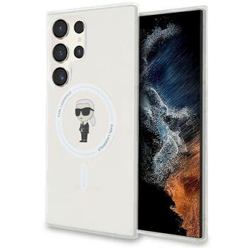 Karl Lagerfeld KLHMS24LHFCKNOT IML Ikonik MagSafe Aizsargapvalks priekš Samsung Galaxy S24 Ultra S928 / caurspīdīgs (KLHMS24LHFCKNOT)