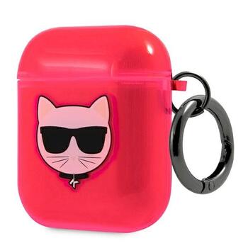 Karl Lagerfeld KLA2UCHFP Защитный чехол для AirPods Choupette / розовый (KLA2UCHFP)