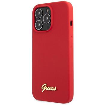 Guess GUHCP13XLSLMGRE Silicone Vintage Gold Logo Защитный чехол для iPhone 13 Pro Max 6.7