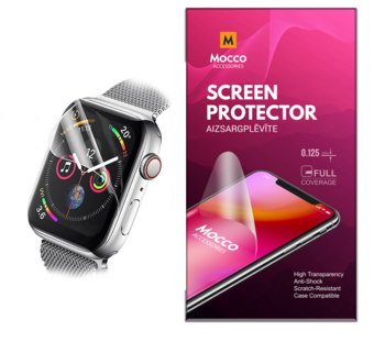 Mocco Full Coverage 0.125mm Aizsargplēvīte Ekrānam Priekš Apple Watch 38mm (MC-125SP-AW38MM)