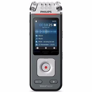 Philips DVT8115 Diktofons 360° ar 8GB atmiņu un USB pretierakstīšana staciju (DVT8115)