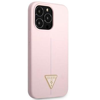 Guess GUHCP13XSLTGU Silicone Triangle Защитный чехол для iPhone 13 Pro Max 6,7