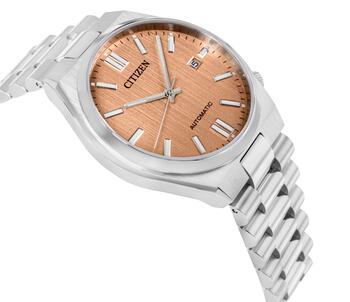 Citizen Tsuyosa Vīriešu Pulkstenis 40mm Salmon Dial Stainless Steel Bracelet (NJ0159-86Z)