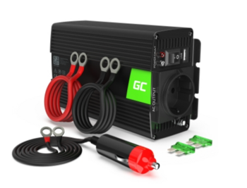 GreenCell Автомобильный инвертор 12V / 230V / 500W / 1000W (INV03DE)