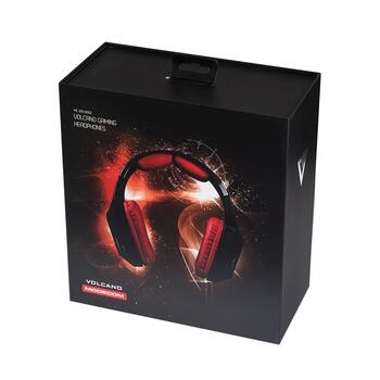 Modecom Volcano MC-831 Rage Spēļu Austiņas ar Mikrofonu / 3.5mm / 2.2m Vads (S-MC-831-RAGE-RED)