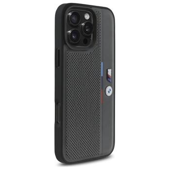 BMW M Perforated Tricolor Detail Line Aizsargapvalks priekš Apple iPhone 16 Pro (BMHCP16L23PUPVA)
