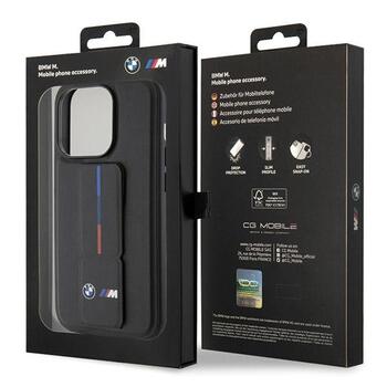 BMW Grip Hot Stamp Hardcase Aizsargapvalks priekš Apple iPhone 15 Pro (BMHCP15L22GSLK)