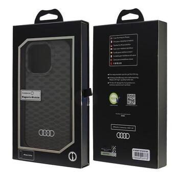 Audi IML Stitching Pattern MagSafe Защитный Чехол для Apple iPhone 16 Pro (AU-IMLMIP16P-Q5/D3-BK)